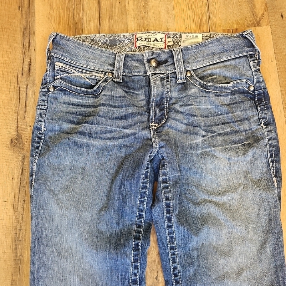 Ariat Real Denim Jeans Womans Size 29L - Picture 3 of 7